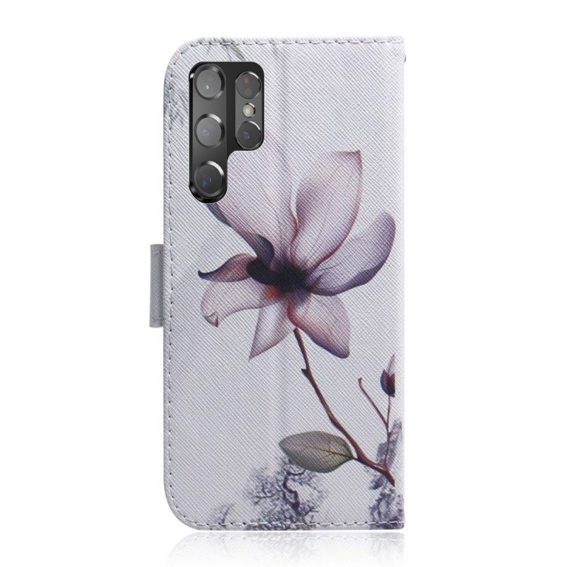 Kotelot Samsung Galaxy S22 Ultra 5G Flower Dusty Pink