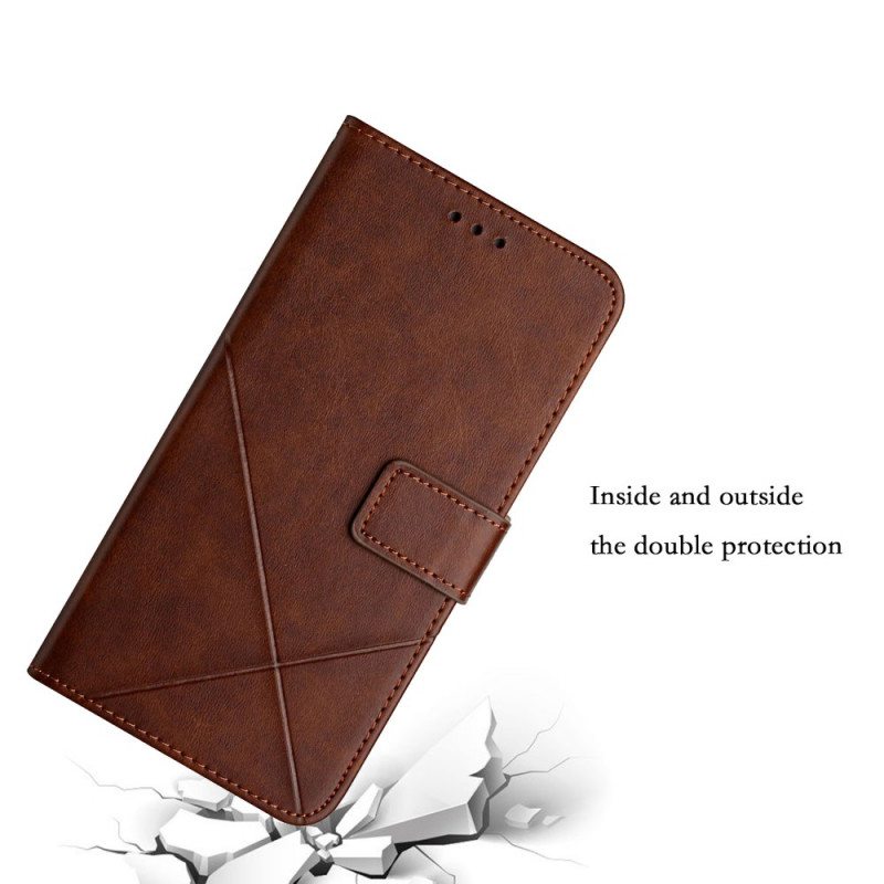 Kotelot Samsung Galaxy S22 Ultra 5G X Design Geo Leather Style