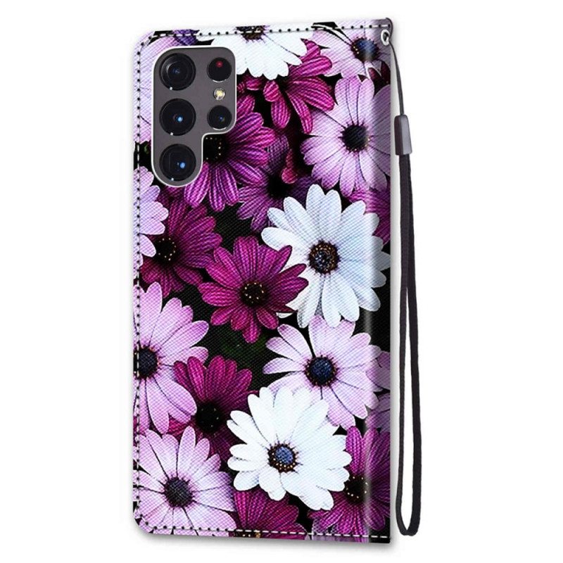 Nahkakotelo Samsung Galaxy S22 Ultra 5G Floral Wonder