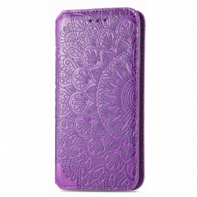 Puhelinkuoret Samsung Galaxy S22 Ultra 5G Kotelot Flip Mandala