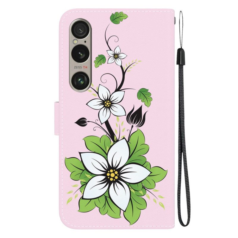 Kotelot Sony Xperia 1 Vi Strap Lily