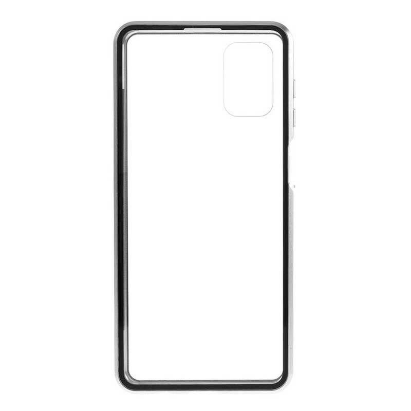 Case Samsung Galaxy M51 Metallireunat Ja Karkaistu Lasi