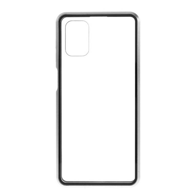 Case Samsung Galaxy M51 Metallireunat Ja Karkaistu Lasi