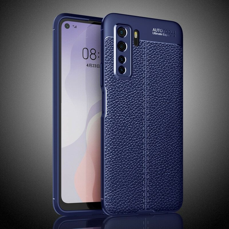 Case Huawei P40 Lite 5G Litsi-nahan Rakenne