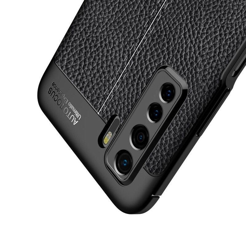 Case Huawei P40 Lite 5G Litsi-nahan Rakenne