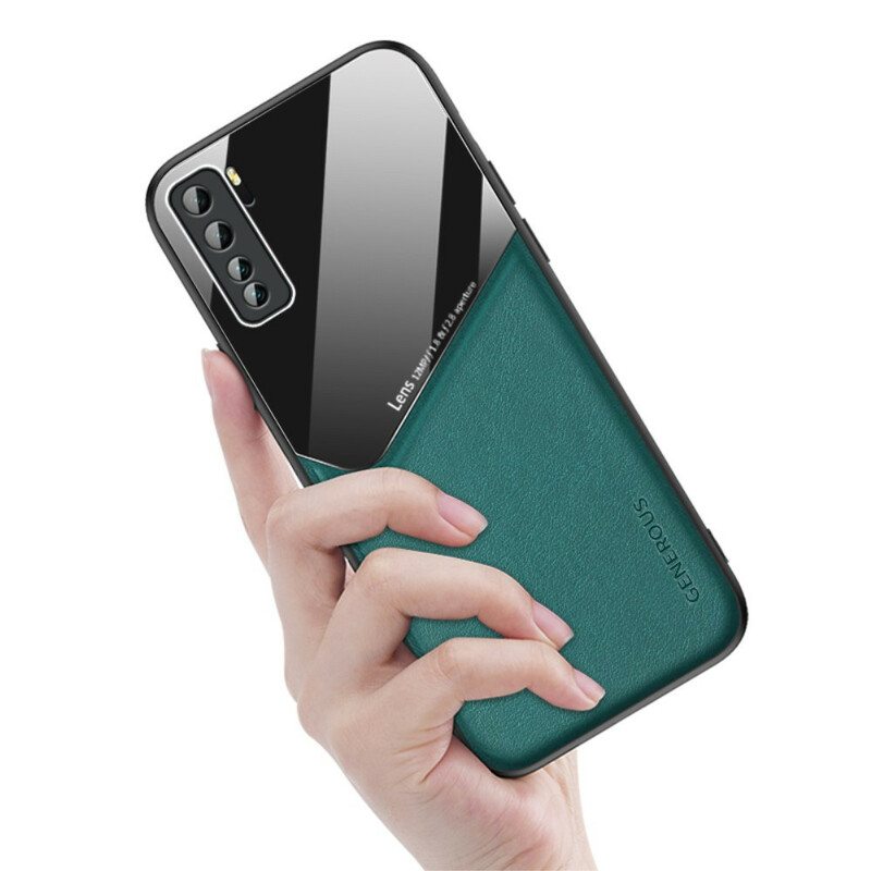 Case Huawei P40 Lite 5G Magneettinen Nahkaefekti