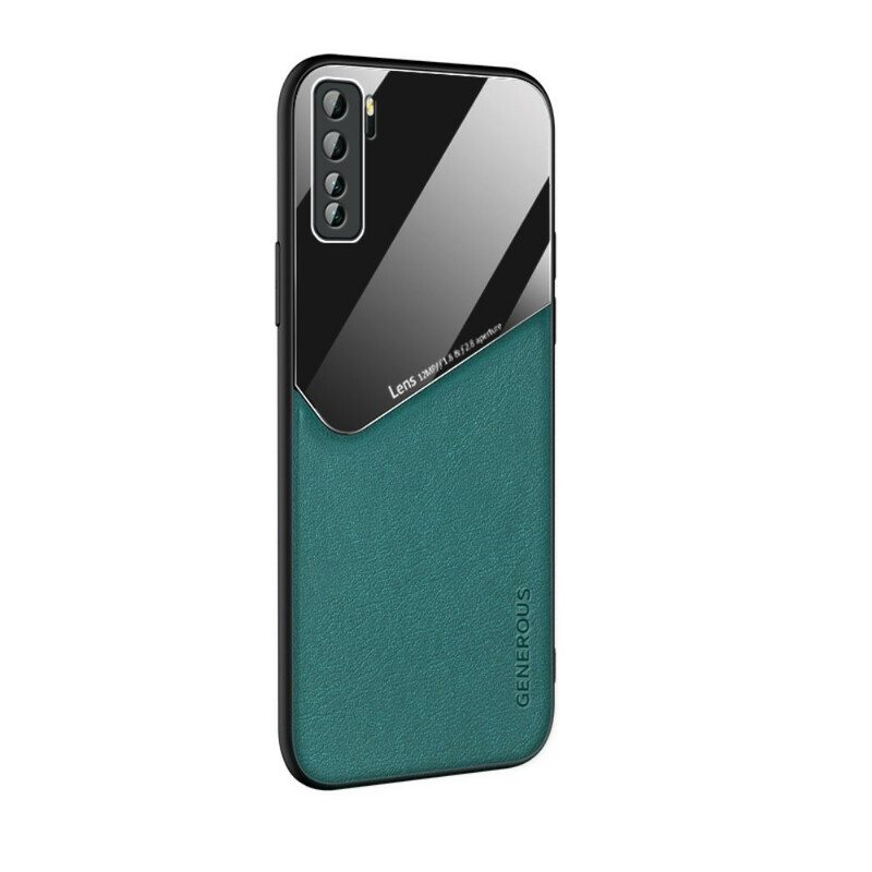 Case Huawei P40 Lite 5G Magneettinen Nahkaefekti