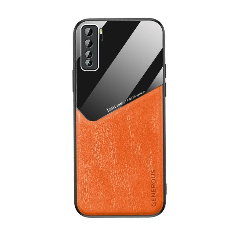 Case Huawei P40 Lite 5G Magneettinen Nahkaefekti