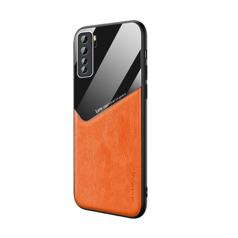 Case Huawei P40 Lite 5G Magneettinen Nahkaefekti