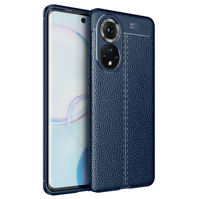 Case Huawei Nova 9 Kaksilinjainen Litsi-nahkaefekti