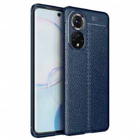 Case Huawei Nova 9 Kaksilinjainen Litsi-nahkaefekti