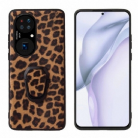 Case Huawei P50 Leopard-tyylinen Rengastuki