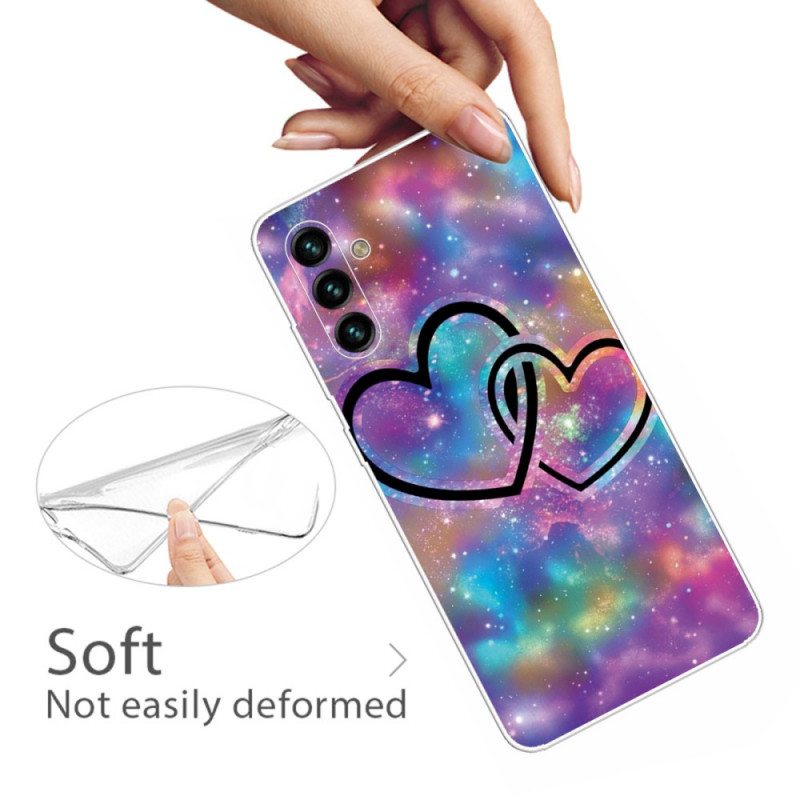 Case Samsung Galaxy A13 5G / A04s Ketjutetut Sydämet