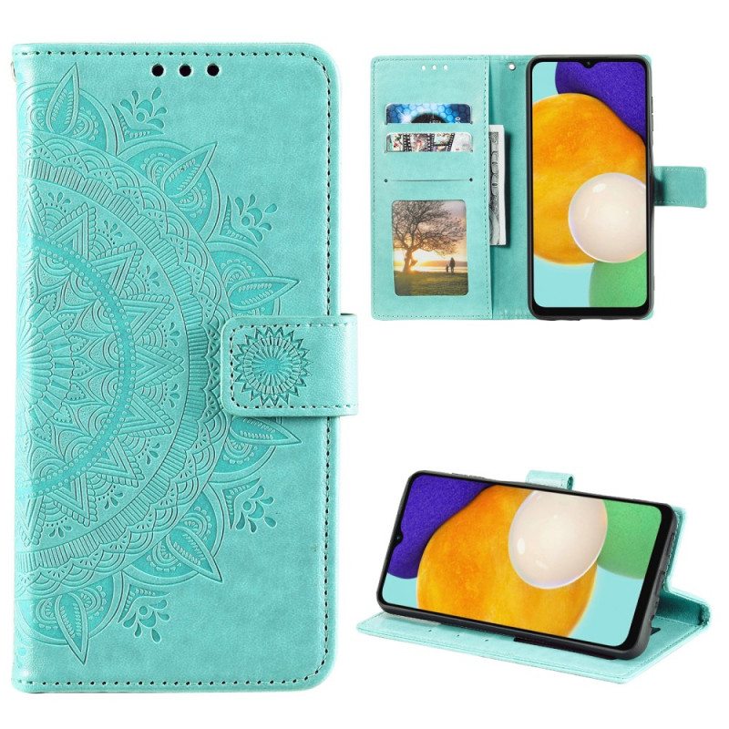 Kotelot Samsung Galaxy A13 5G / A04s Auringon Mandala