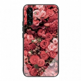 Kuori Samsung Galaxy A13 5G / A04s Rose Flowers Karkaistu Lasi