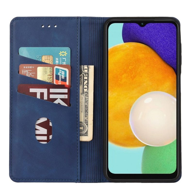 Puhelinkuoret Samsung Galaxy A13 5G / A04s Kotelot Flip Kaksisävyinen Business Leather -efekti