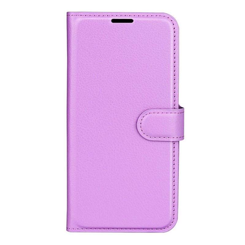 Kotelot Oppo Reno 12 5g Classic Litchi Faux Leather