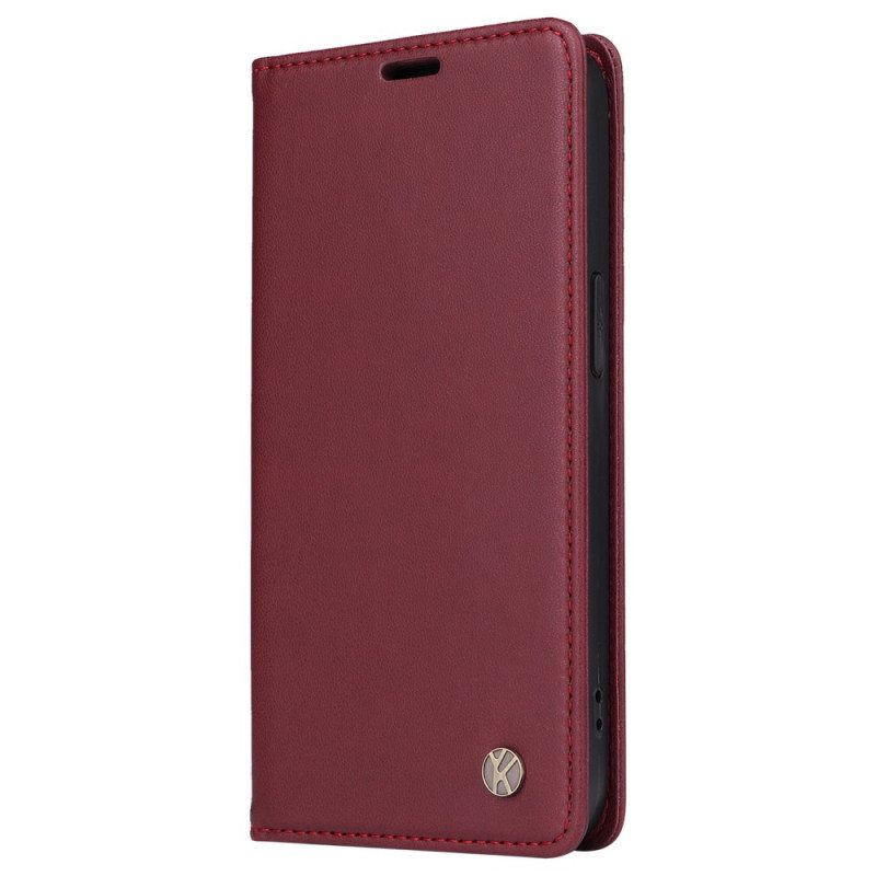 Nahkakotelo Oppo Reno 12 5g Yikatu Leather Style