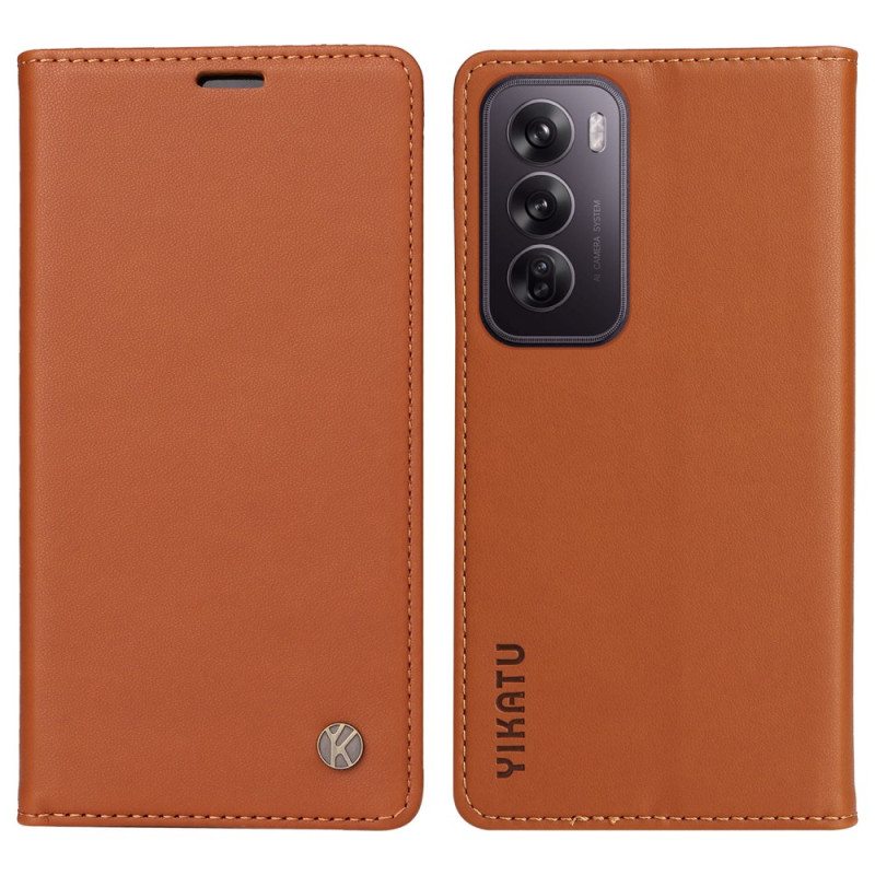 Nahkakotelo Oppo Reno 12 5g Yikatu Leather Style