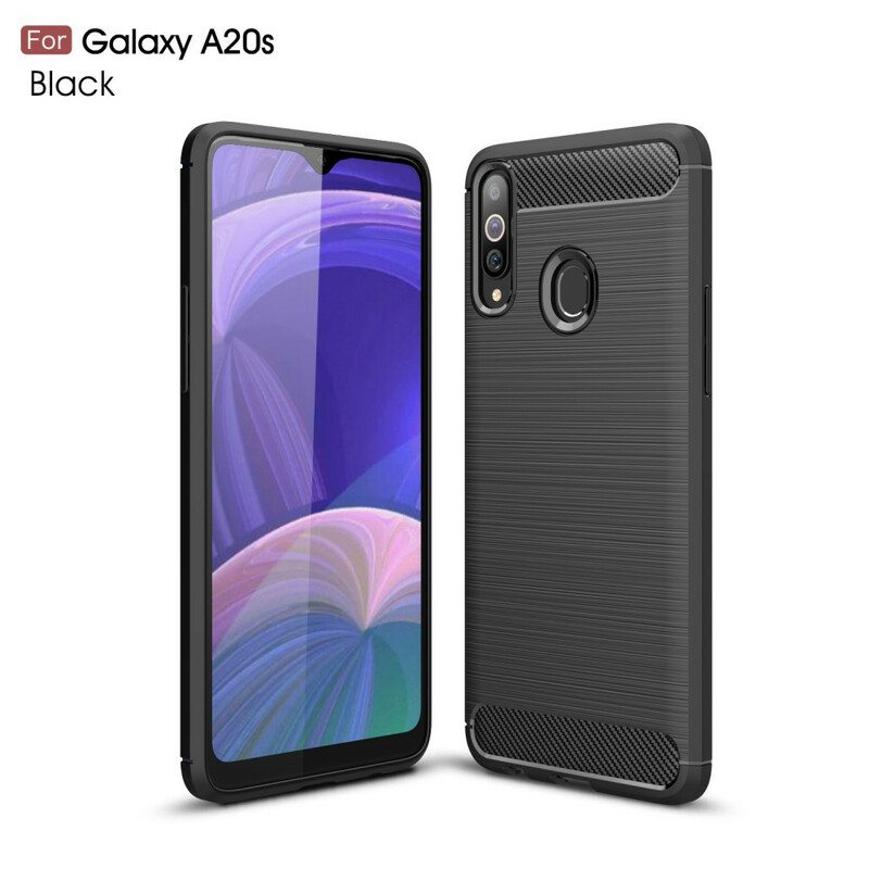 Case Samsung Galaxy A20s Harjattua Hiilikuitua