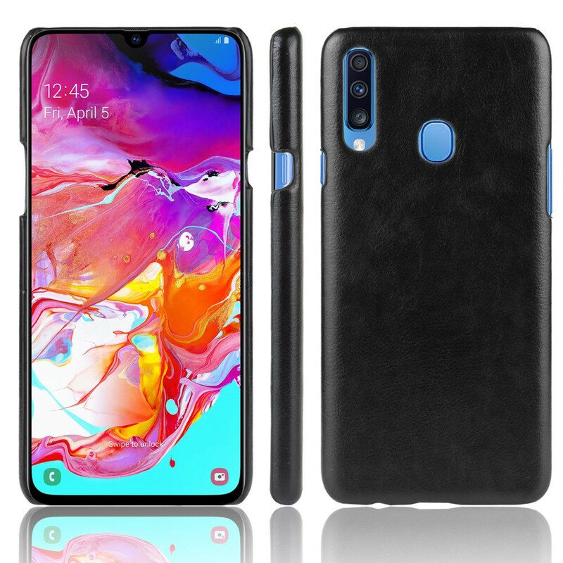 Case Samsung Galaxy A20s Litsi-nahkaefekti