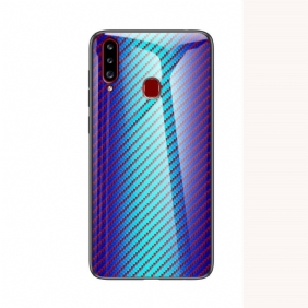 Kuori Samsung Galaxy A20s Karkaistua Hiilikuitulasia