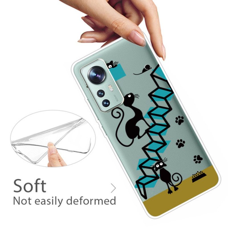 Case Xiaomi 12 Pro Kissat Portaissa