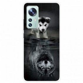 Case Xiaomi 12 Pro Silikoni Puppy Dream