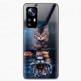 Kuori Xiaomi 12 Pro Watchful Cat Karkaistu Lasi