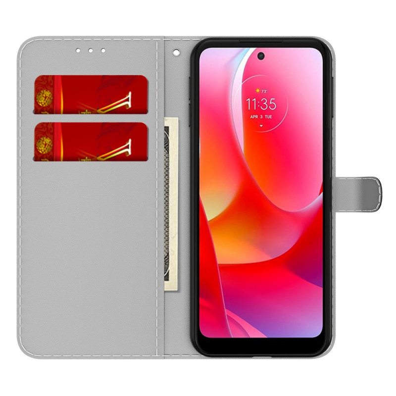 Flip Case Moto G41 / G31 Abstrakti Kuvio