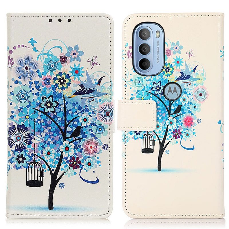 Flip Case Moto G41 / G31 Kukkiva Puu