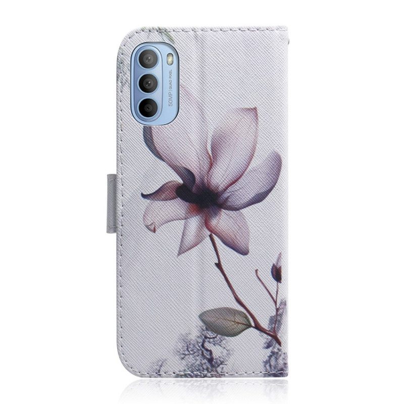 Kotelot Moto G41 / G31 Flower Dusty Pink