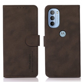 Kotelot Moto G41 / G31 Khazneh Fashion Leather Effect