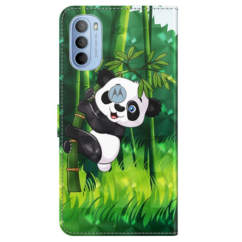 Kotelot Moto G41 / G31 Panda Ja Bambu