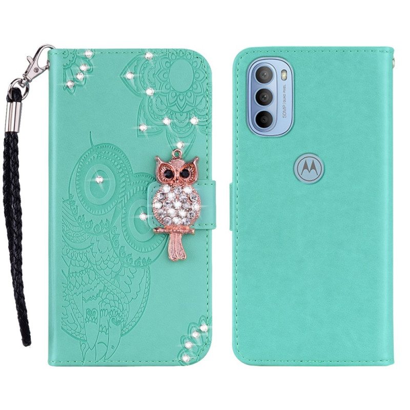 Kotelot Moto G41 / G31 Pöllö Mandala Ja Charm