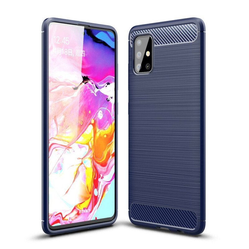 Case Samsung Galaxy A51 Harjattua Hiilikuitua