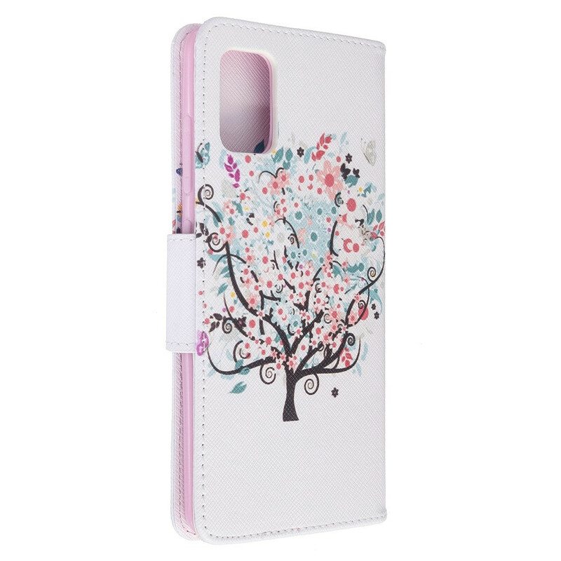 Flip Case Samsung Galaxy A51 Kukkiva Puu