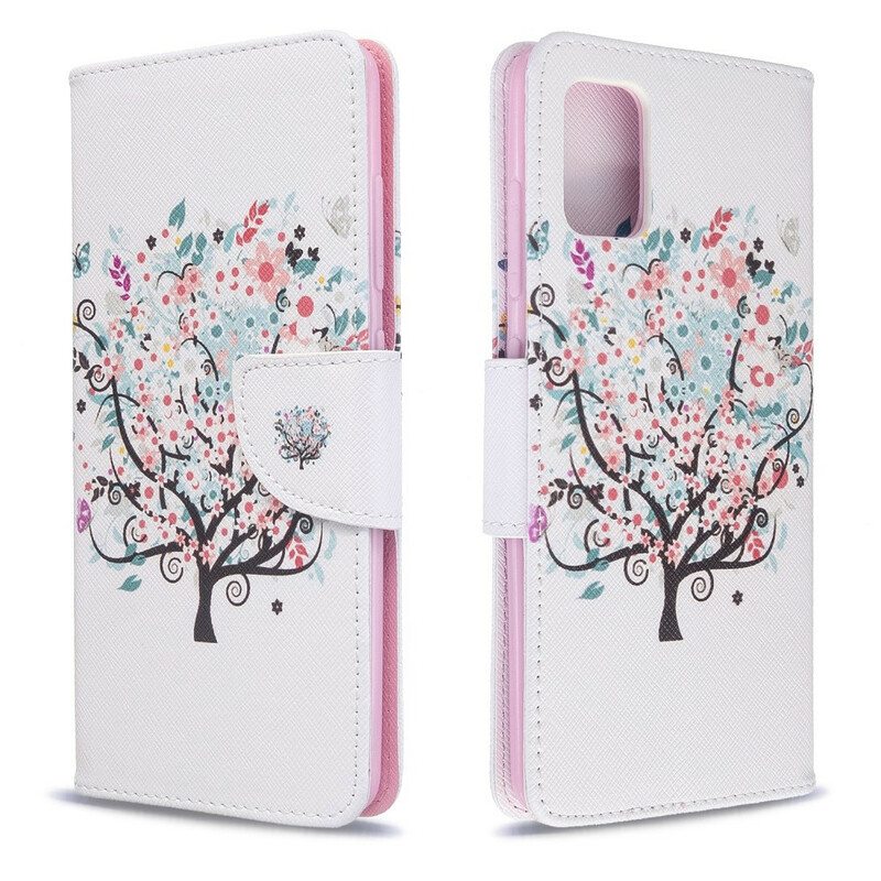 Flip Case Samsung Galaxy A51 Kukkiva Puu