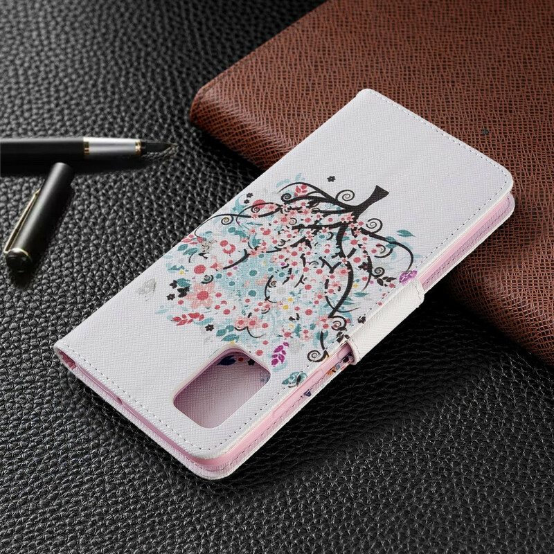 Flip Case Samsung Galaxy A51 Kukkiva Puu