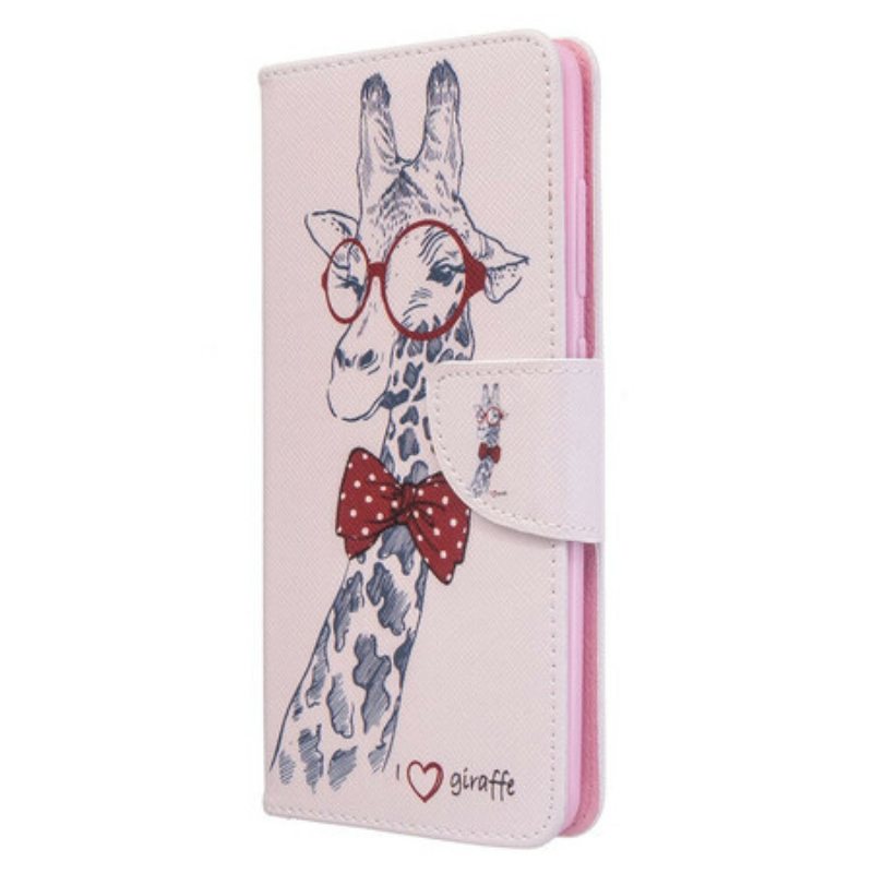 Flip Case Samsung Galaxy A51 Taitava Kirahvi