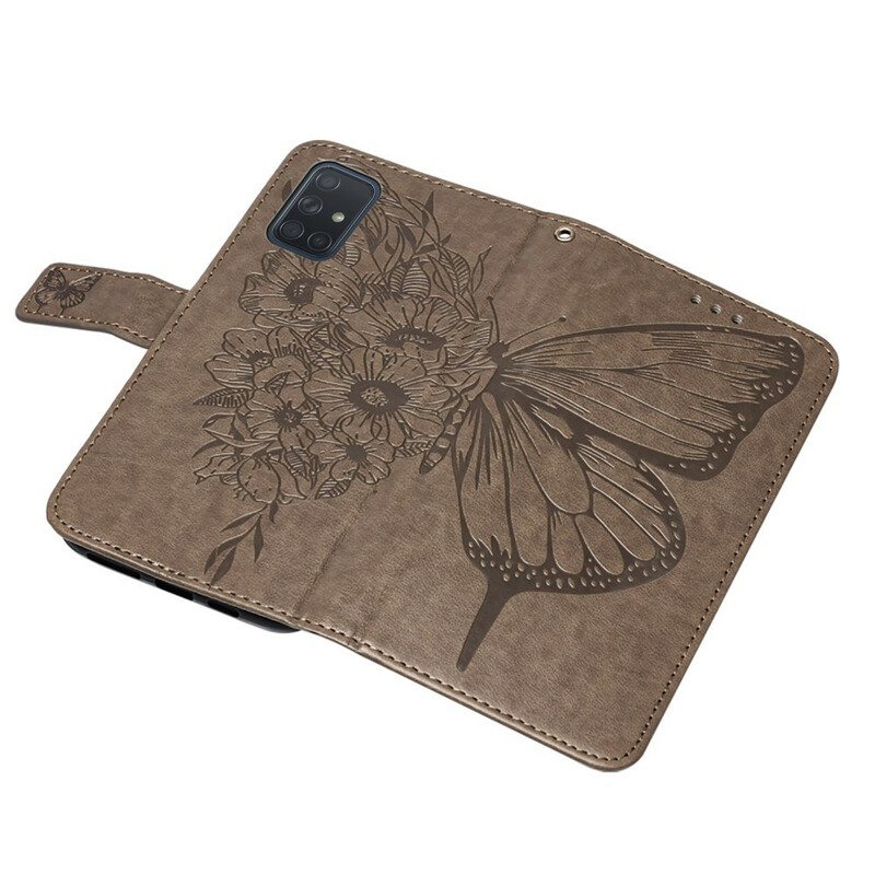 Kotelot Samsung Galaxy A51 Butterfly Design Kaulanauhalla