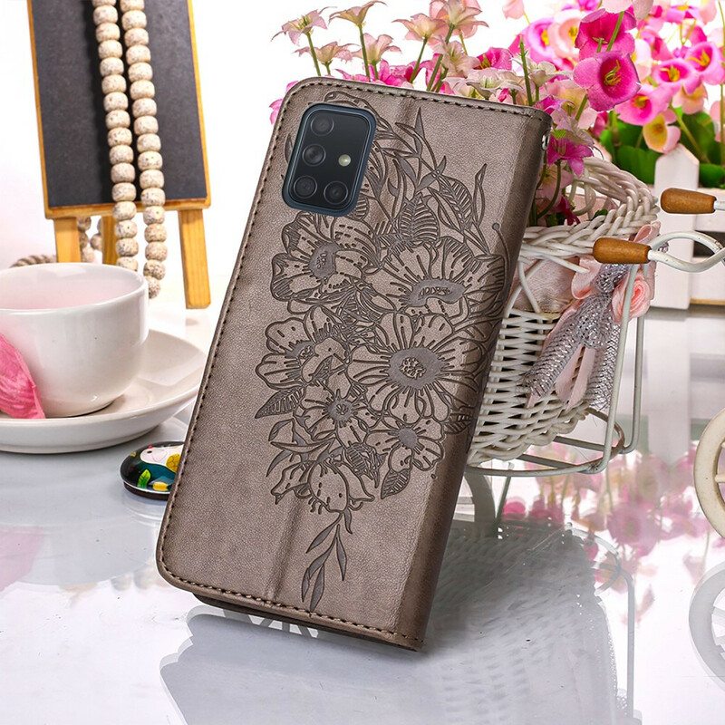 Kotelot Samsung Galaxy A51 Butterfly Design Kaulanauhalla