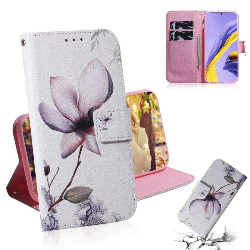 Kotelot Samsung Galaxy A51 Flower Dusty Pink