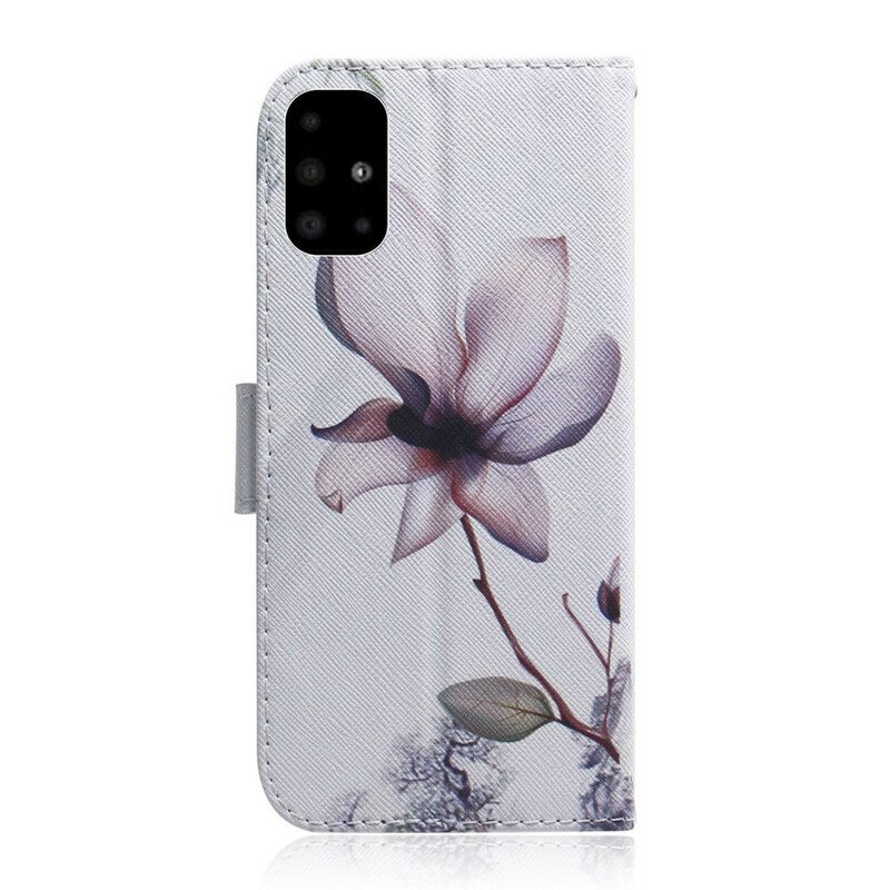 Kotelot Samsung Galaxy A51 Flower Dusty Pink