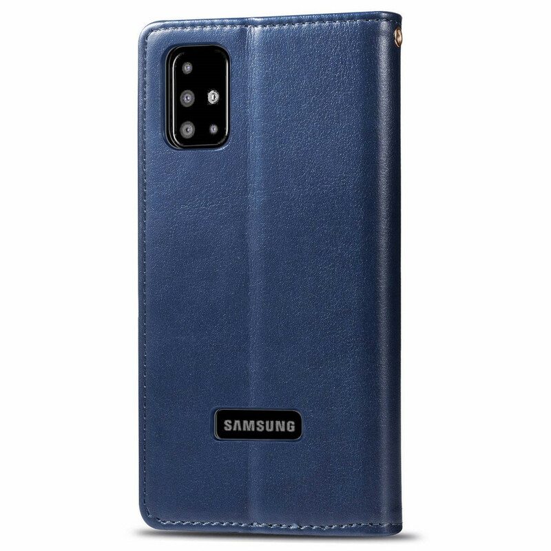 Kotelot Samsung Galaxy A51 Keinonahkaa Ja Vintage-lukko