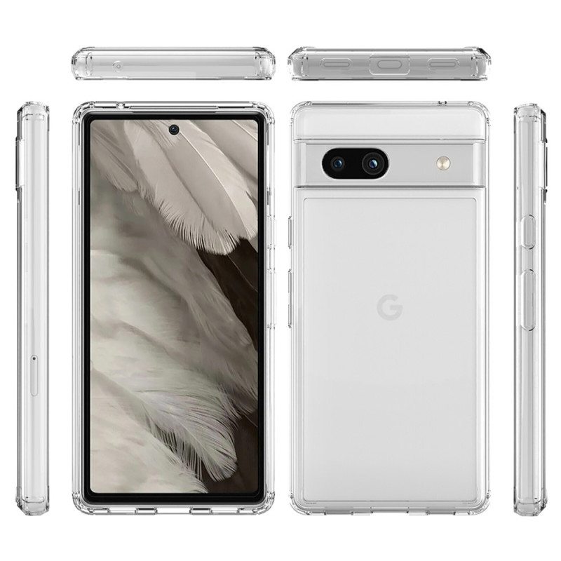 Kuori Google Pixel 7A Läpinäkyvä Keltaisuutta Estävä