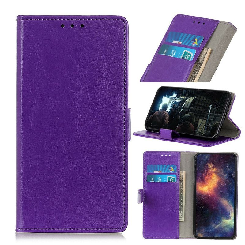 Flip Case Sony Xperia 10 II Klassinen Nahkaefekti