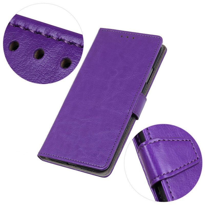 Flip Case Sony Xperia 10 II Klassinen Nahkaefekti