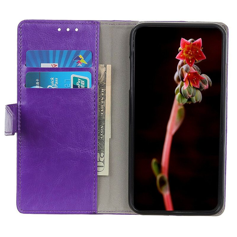 Flip Case Sony Xperia 10 II Klassinen Nahkaefekti