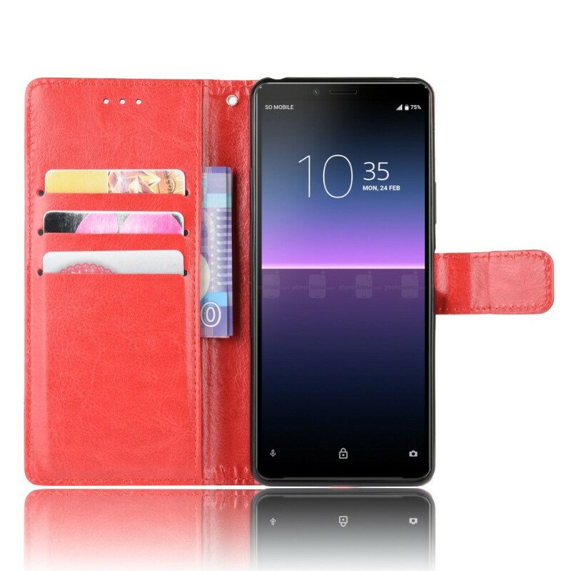 Flip Case Sony Xperia 10 II Näyttävä Keinonahka